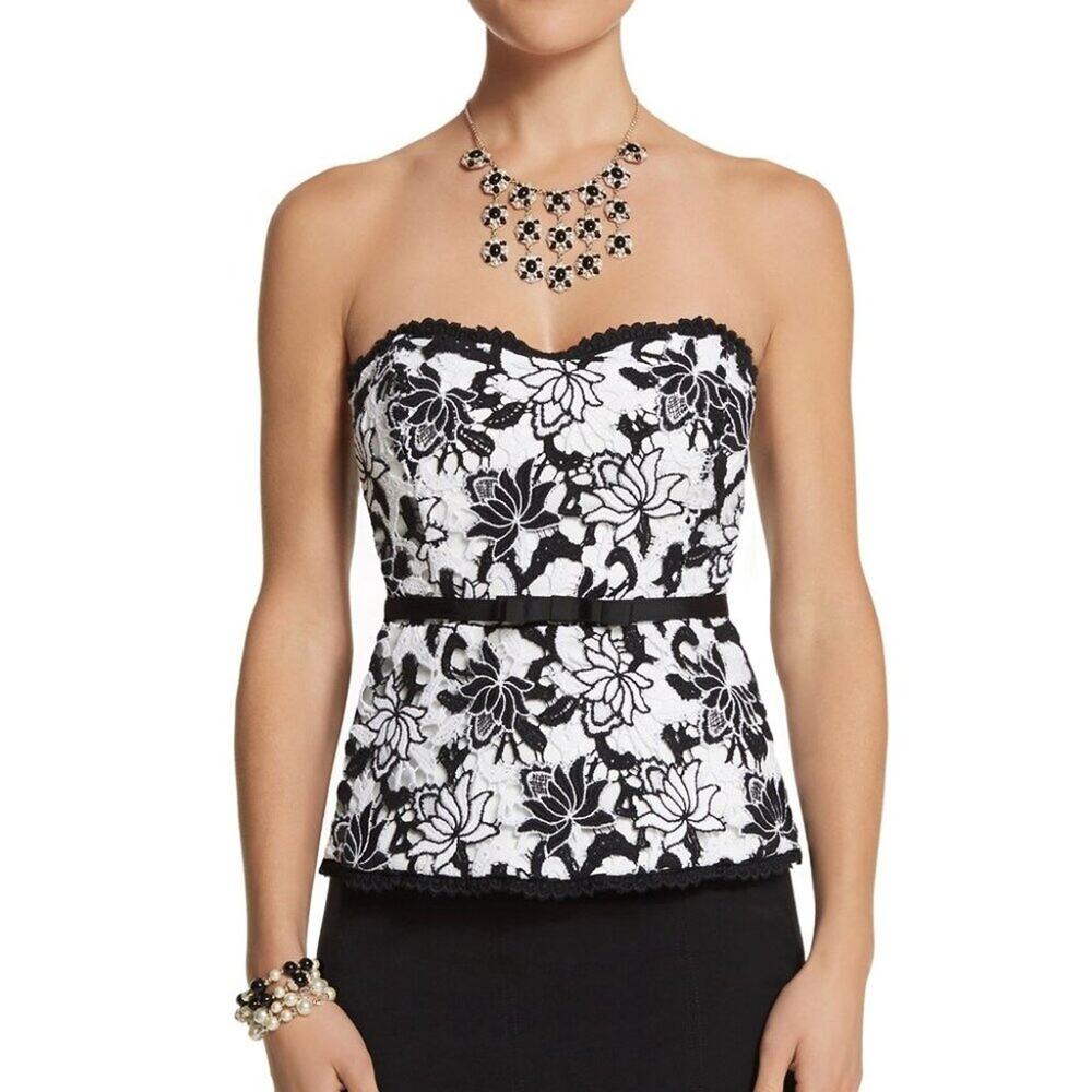 #134 NWT White House Black Market Lace Bustier